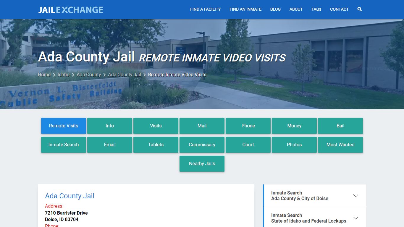 Video Visitation - Ada County Jail, ID - Jail Exchange